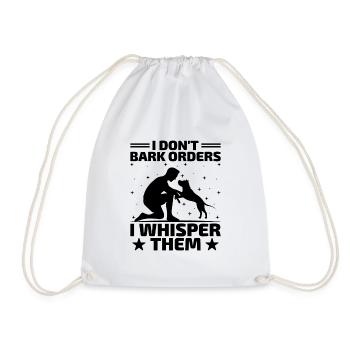 Dresseur de chiens Dressage de chiens Dressage de chiens Soins aux animaux de compagnie Pr - Sac de sport léger - blanc - Devant
