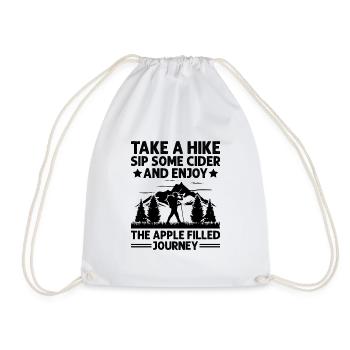 iking Outdoor Nature Hiker Trekking Mountaineering - Drawstring Bag - white - Front
