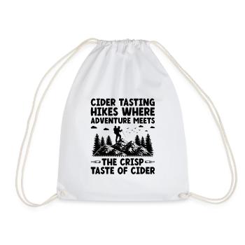 iking Outdoor Nature Hiker Trekking Mountaineering - Drawstring Bag - white - Front