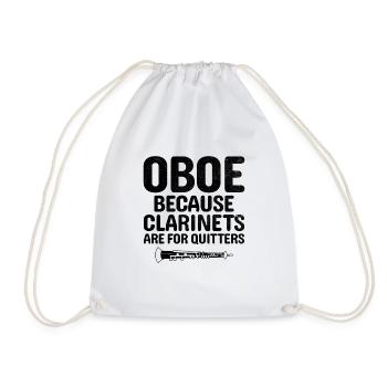 Oboist Oboe Basoonist Marching Band Instrumen - Turnbeutel - Weiß - Vorne
