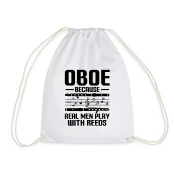Oboist Oboe Basoonist Marching Band Instrumen - Turnbeutel - Weiß - Vorne