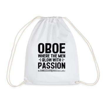 Oboist Oboe Basoonist Marching Band Instrumen - Turnbeutel - Weiß - Vorne
