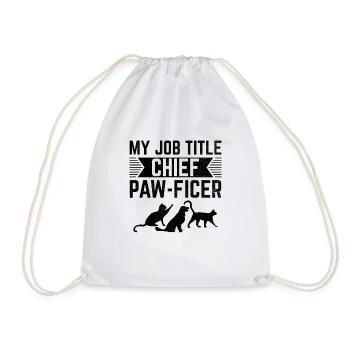 Pet Sitter Pet Sitting Dog and Cat Sitters Dog Wal - Drawstring Bag - white - Front