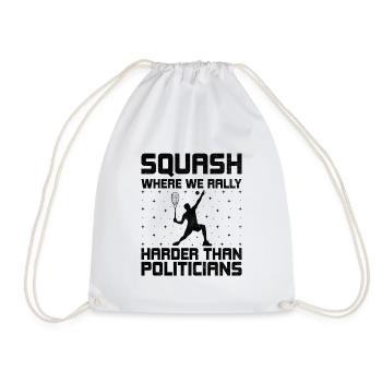 Squashspieler Squash-Tennisspieler Raquetball-Spor - Turnbeutel - Weiß - Vorne
