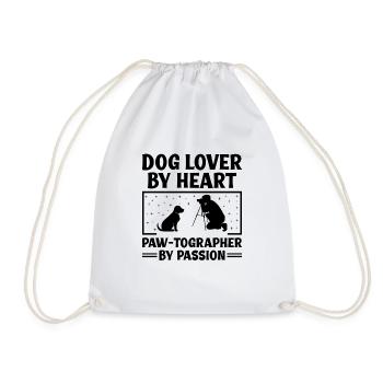 Dog Lover Photography Loves Dog Photographer Dogs - Drawstring Bag - white - Front