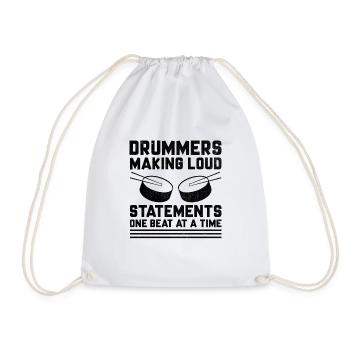 Corps de tambours, fanfare, corps de tambours, musique Percussio - Sac de sport léger - blanc - Devant