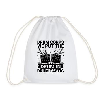 Drum Corps Marching Band Drum Corp Music Percussio - Turnbeutel - Weiß - Vorne
