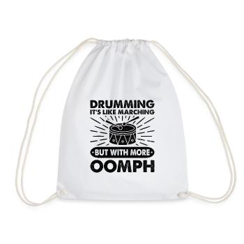 Drum Corps Marching Band Drum Corp Music Percussio - Turnbeutel - Weiß - Vorne