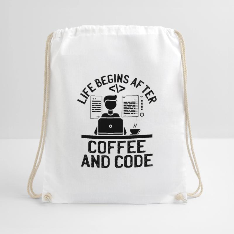 Café Codage Programmeur Codeur Développeur Nerd Coff Sac de sport léger
