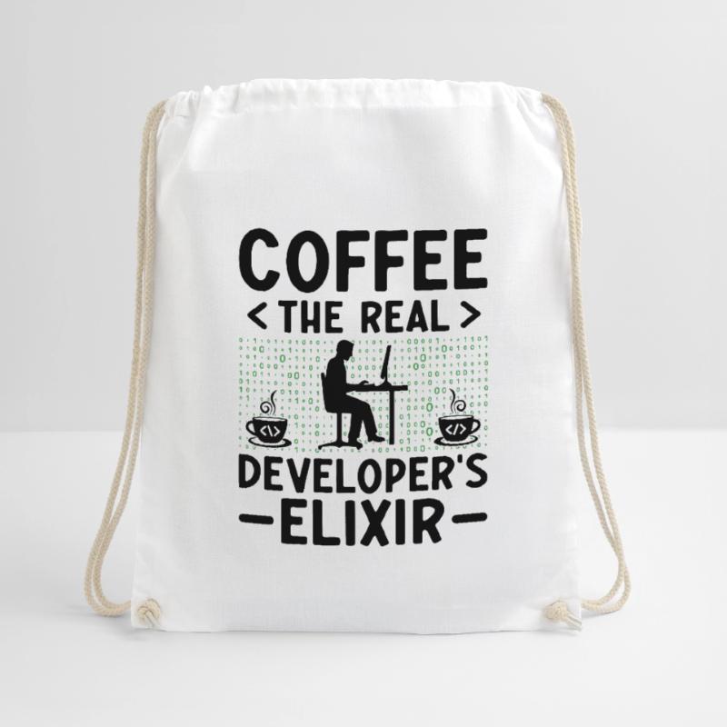 Kaffee-Codierung Programmierer Programmierer Entwickler Nerd Coff Turnbeutel