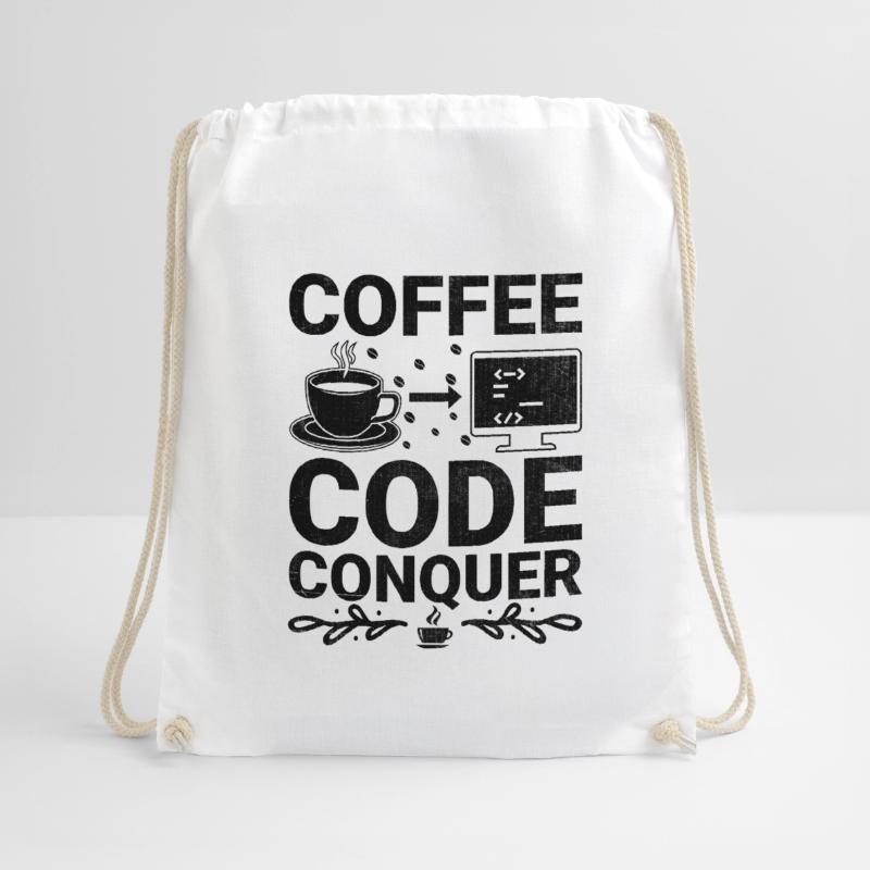 Café Codage Programmeur Codeur Développeur Nerd Coff Sac de sport léger