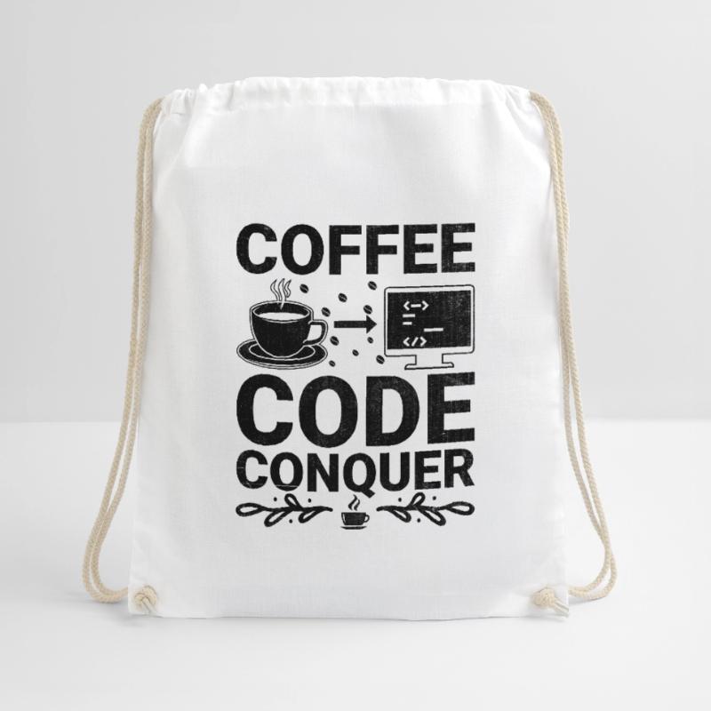 Kaffee-Codierung Programmierer Programmierer Entwickler Nerd Coff Turnbeutel