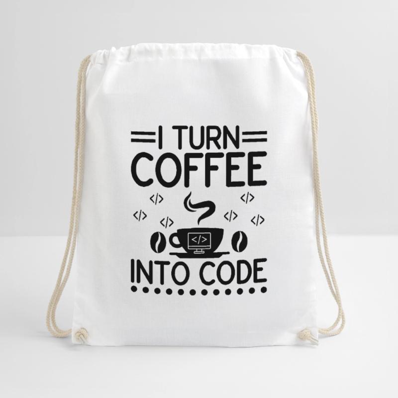 Kaffee-Codierung Programmierer Programmierer Entwickler Nerd Coff Turnbeutel