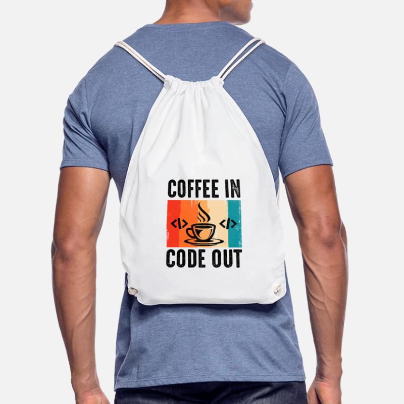 Café Codage Programmeur Codeur Développeur Nerd Coff Sac de sport léger