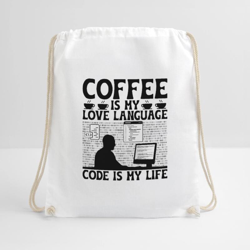 Kaffee-Codierung Programmierer Programmierer Entwickler Nerd Coff Turnbeutel