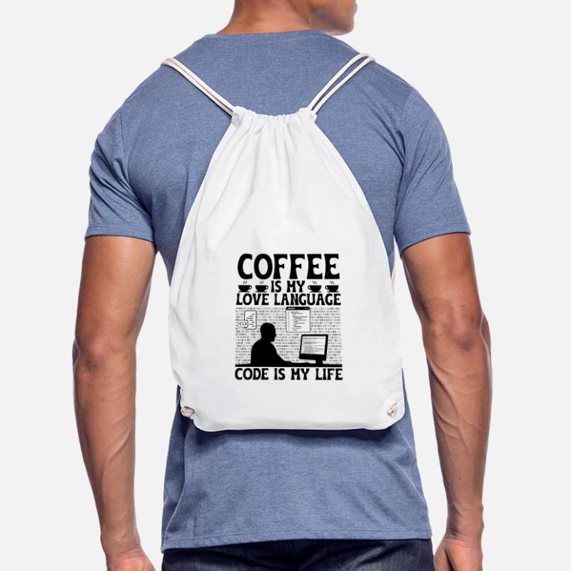Kaffee-Codierung Programmierer Programmierer Entwickler Nerd Coff Turnbeutel