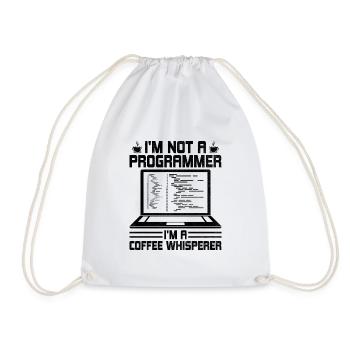 Kaffee-Codierung Programmierer Programmierer Entwickler Nerd Coff - Turnbeutel - Weiß - Vorne