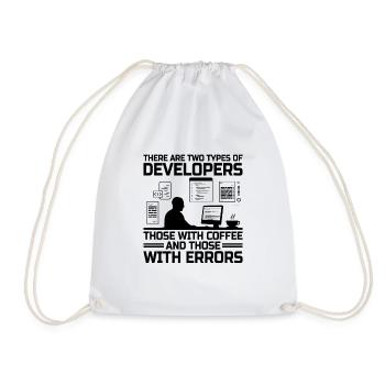 Café Codage Programmeur Codeur Développeur Nerd Coff - Sac de sport léger - blanc - Devant
