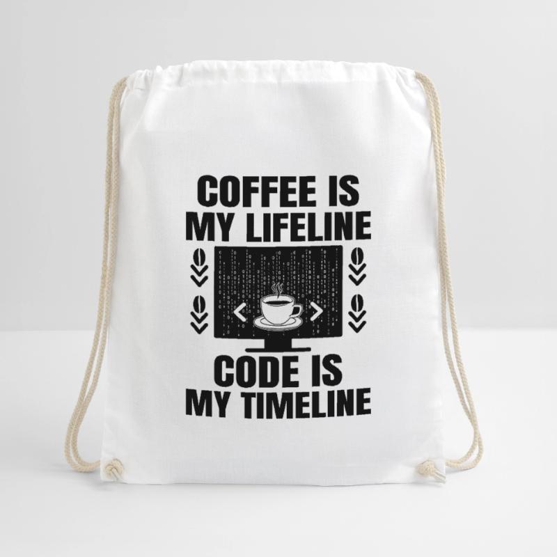 Café Codage Programmeur Codeur Développeur Nerd Coff Sac de sport léger