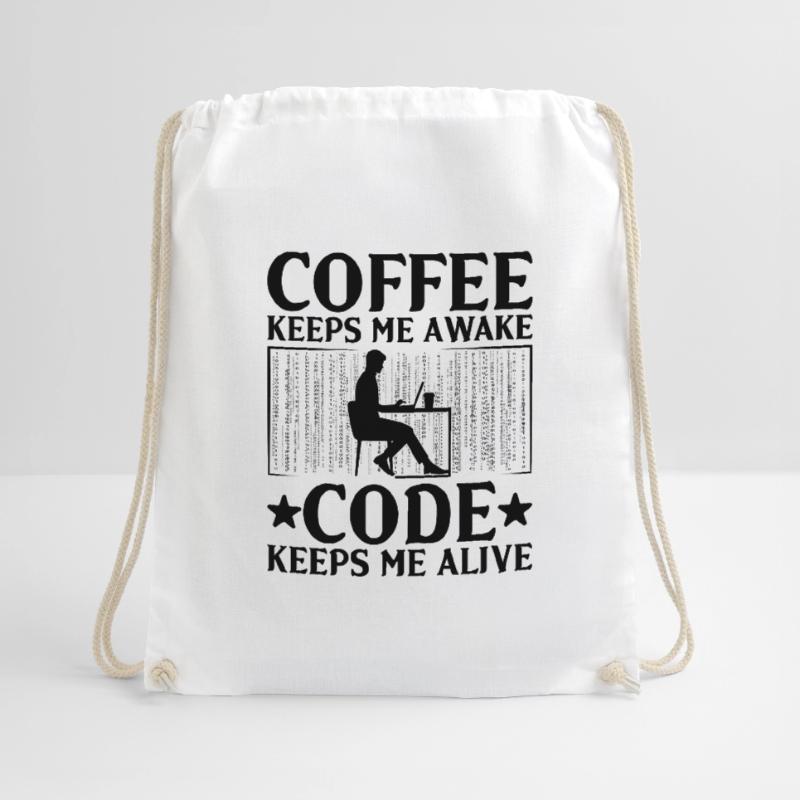 Café Codage Programmeur Codeur Développeur Nerd Coff Sac de sport léger