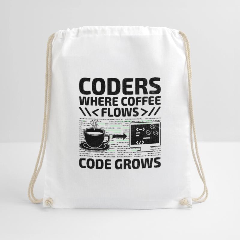 Kaffee-Codierung Programmierer Programmierer Entwickler Nerd Coff Turnbeutel