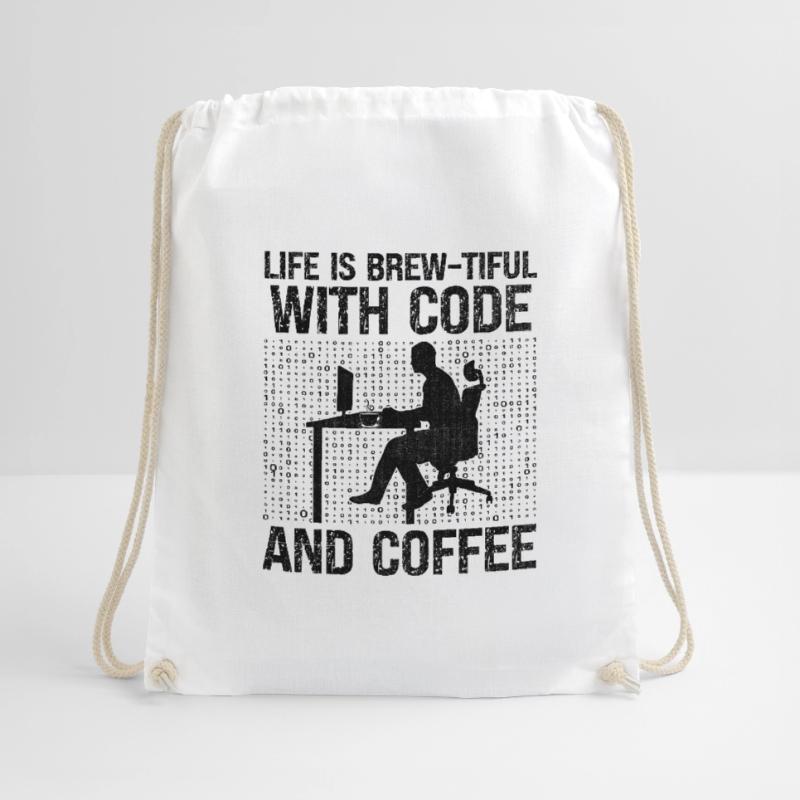 Kaffee-Codierung Programmierer Programmierer Entwickler Nerd Coff Turnbeutel