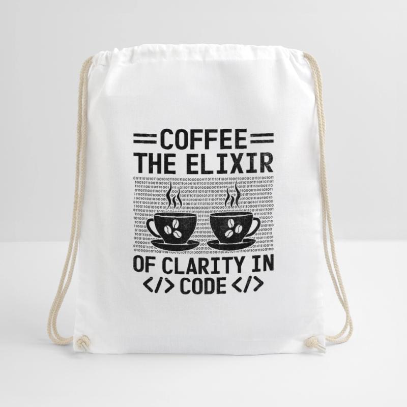 Café Codage Programmeur Codeur Développeur Nerd Coff Sac de sport léger