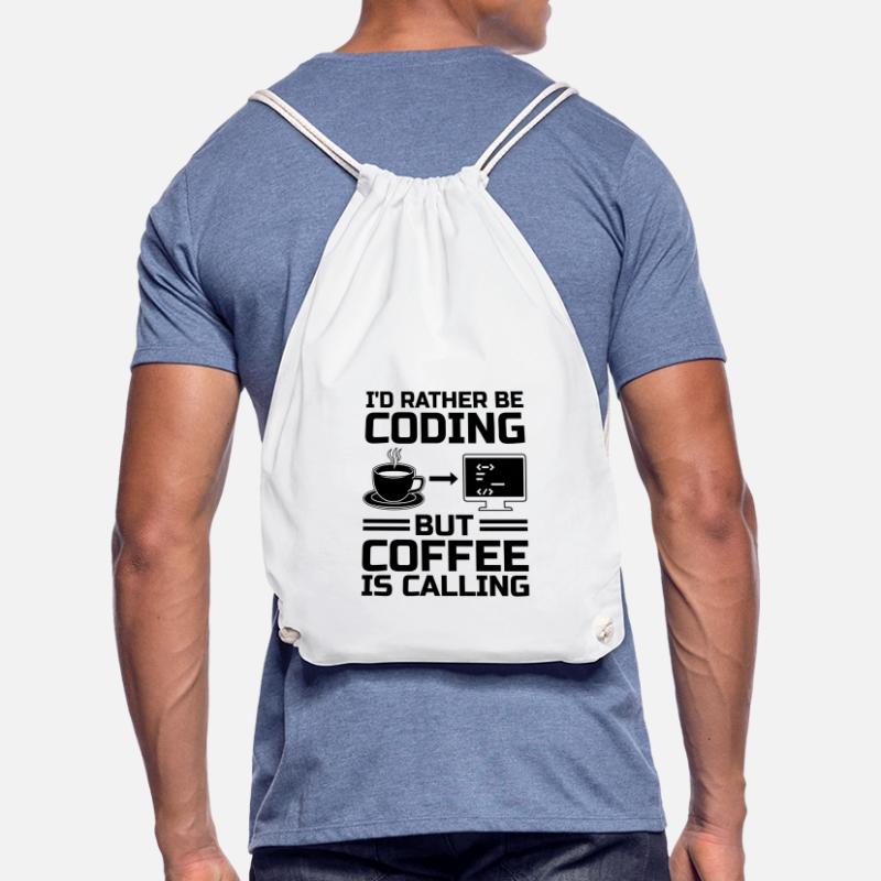 Kaffee-Codierung Programmierer Programmierer Entwickler Nerd Coff Turnbeutel