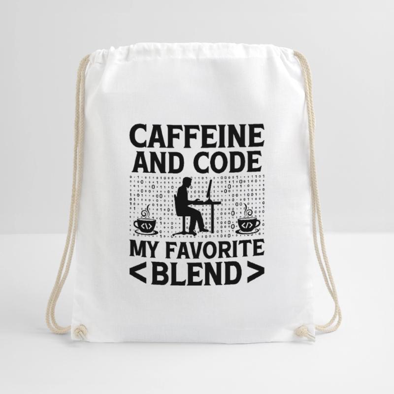 Café Codage Programmeur Codeur Développeur Nerd Coff Sac de sport léger