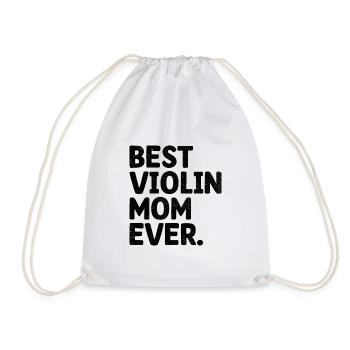 Beste Geige Mama aller Zeiten Geigerin Instrument Violinis - Turnbeutel - Weiß - Vorne