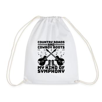 Comté Musique Vintage Amateur de musique Western Country C - Sac de sport léger - blanc - Devant
