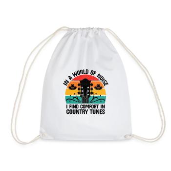 Comté Musique Vintage Amateur de musique Western Country C - Sac de sport léger - blanc - Devant