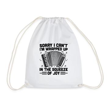 Désolé, je ne peux pas, je suis enveloppé dans la pression de la joie - Sac de sport léger - blanc - Devant