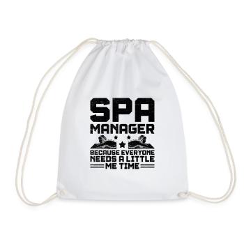Gestionnaire de SPA Emploi Bien-être Drôle Gestion de SPA Sayi - Sac de sport léger - blanc - Devant