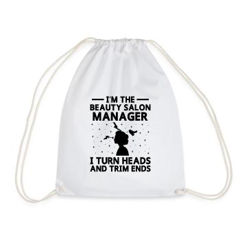 SPA Manager Job Wellness Funny SPA Management Sayi - Drawstring Bag - white - Front