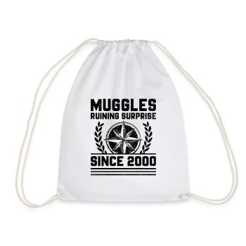 Geocaching Geocache Funny Geocacher Geocacher Sayi - Drawstring Bag - white - Front