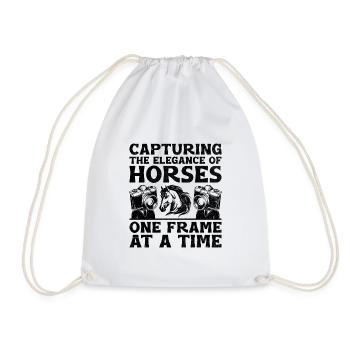 Pferdefotografie Reiten Pferde Hobby Ph - Turnbeutel - Weiß - Vorne