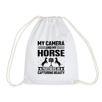 Pferdefotografie Reiten Pferde Hobby Ph - Turnbeutel - Weiß - Vorne
