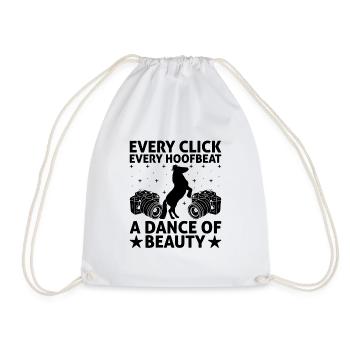 Horse Photography Horseback Riding Horses Hobby Ph - Drawstring Bag - white - Front