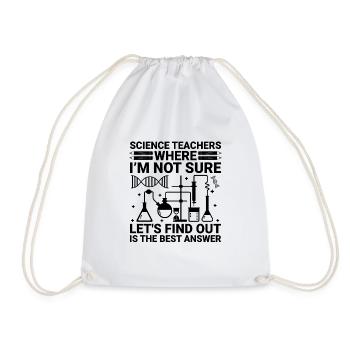 Professeur de sciences Professeur d’école Biologie Chimie P - Sac de sport léger - blanc - Devant