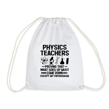 Science Teacher School Teacher Biology Chemistry P - Drawstring Bag - white - Front