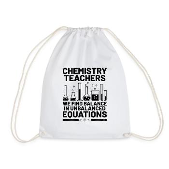 Professeur de sciences Professeur d’école Biologie Chimie P - Sac de sport léger - blanc - Devant
