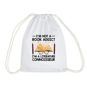 Literature Teacher School Teacher Funny Teachers S - Drawstring Bag - white - Front