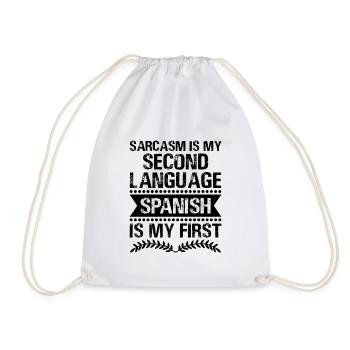 Foreign Language Teacher School Languages Teachers - Drawstring Bag - white - Front