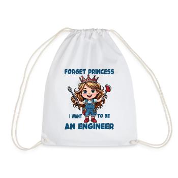 Une princesse cool devient ingénieure mécanicienne - Sac de sport léger - blanc - Devant
