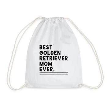 Beste Golden Retriever Mutter aller Zeiten Golden Retriever G - Turnbeutel - Weiß - Vorne