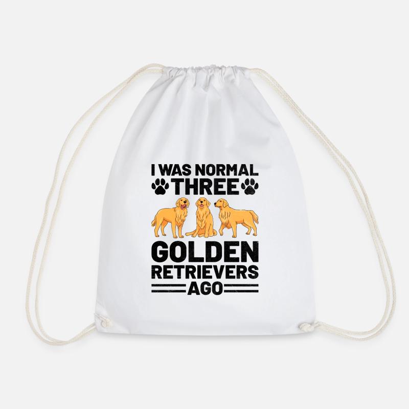 Ich war normal drei Golden Retriever vor GR Retrie - Turnbeutel - Weiß