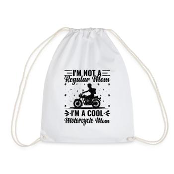 Je ne suis pas une maman ordinaire Je suis une maman de moto cool - Sac de sport léger - blanc - Devant