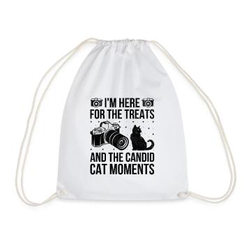Cat Photographers Cat Lovers Photograpy Cats Photo - Drawstring Bag - white - Front
