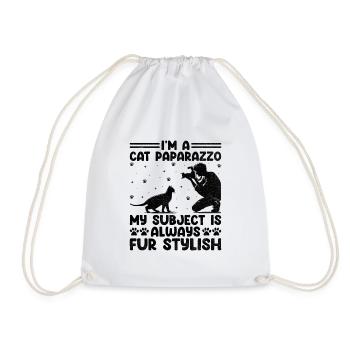 Cat Photographers Cat Lovers Photograpy Cats Photo - Drawstring Bag - white - Front